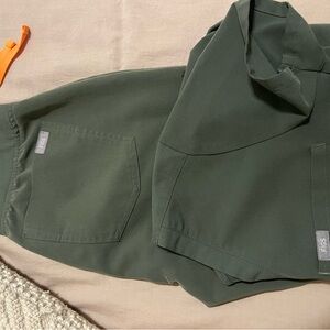 Figs Olive Green Scrubs Set